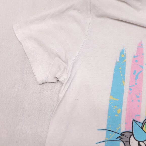 Tom and Jerry Causal Pullover Short Sleeve Graphic T-Shirt Mens Size M White - Picture 5 of 11